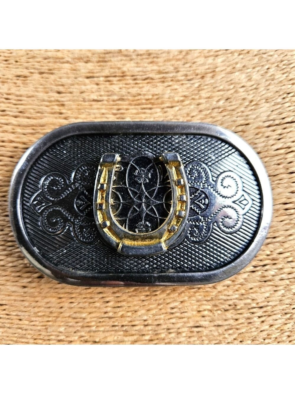 Unisex Lucky Horseshoe Belt Buckle